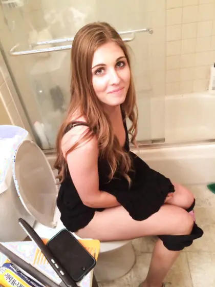 Toilet and pee girls