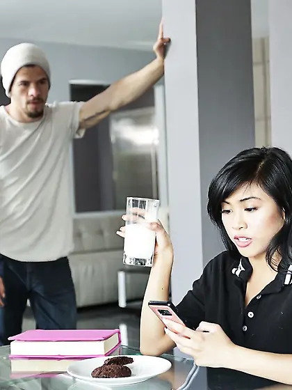 This curvy beauty flaunts her stunning skin and gets off too