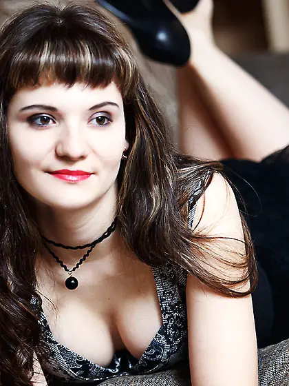 Teen black long hair