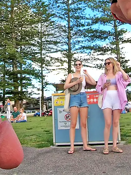 WNBR Byron Bay public erection happy hoots & grins