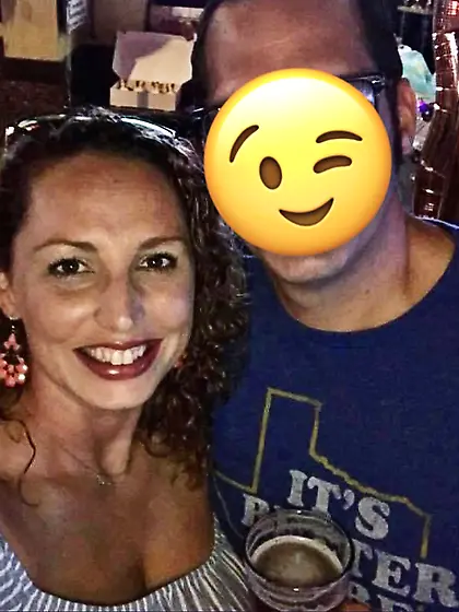 Rachel (brunette) & Mindy (blonde) spring break