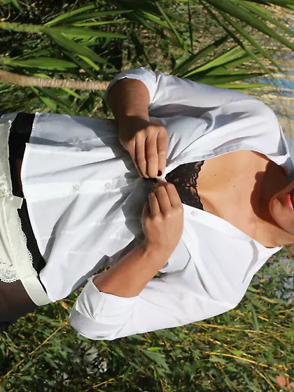 Blonde housemaid dressed sex