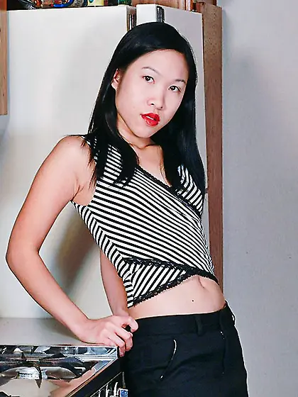 Asian hottie stripped top