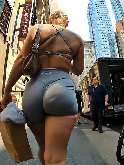 #1A Blonde Spandex Goddess