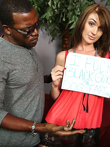 You saw her take a big black cock in her ass for BlacksOnBlondes