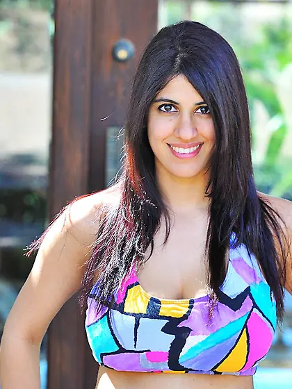 Kinky Asian chick Kalila FTV is jumping making her big boobs ero