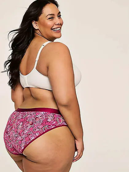 Lane Bryant--big asses in hipster panties