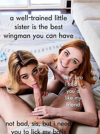 FFM sister and brother caption