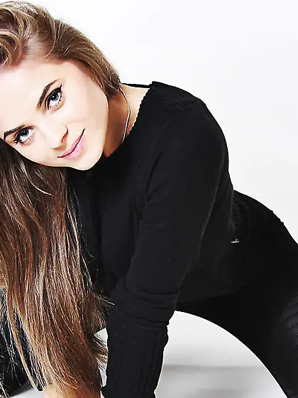 White teen dancing snapshot