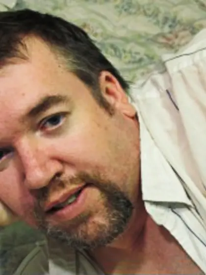 Brunette john perform close