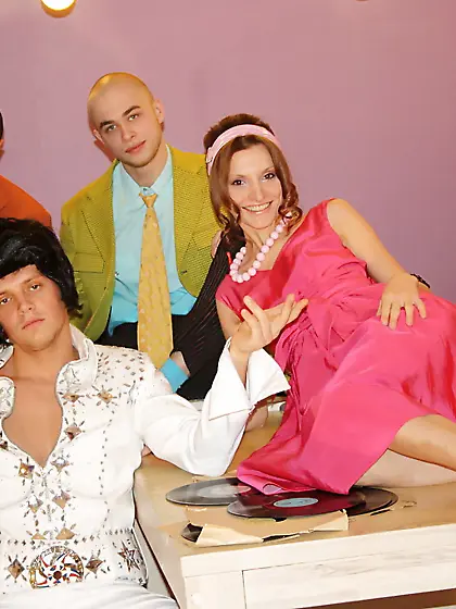 Vintage outfits and hardcore sex with a cute Russian whore