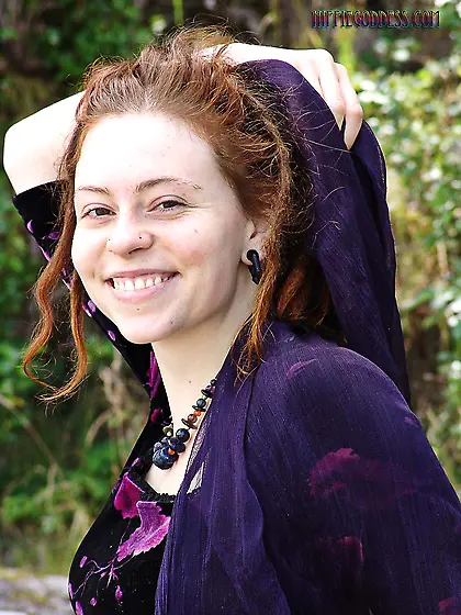 Redhead dreadlocks young hippie