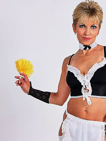 White mature blonde hair