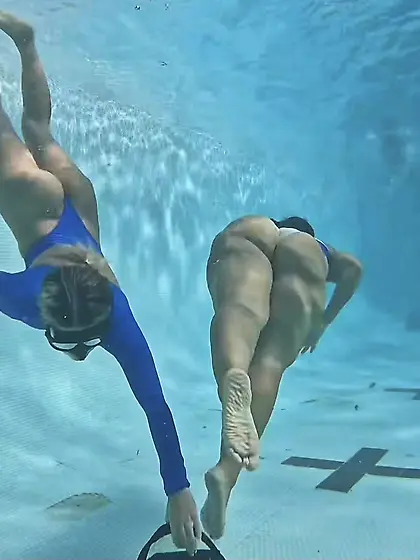 Photo sous l'eau ia sous marine