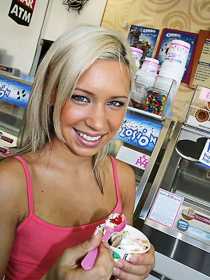 Tiny 18 year old blonde