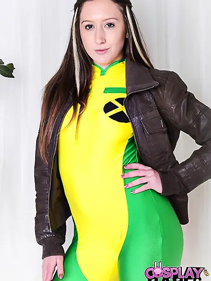 Sporting xmen outfit clings