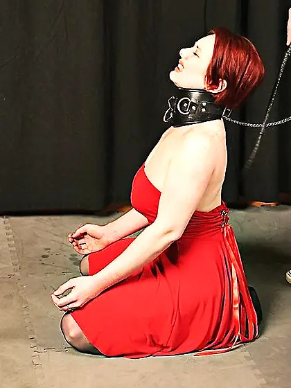 Cute redhead lady gets abused by her cruel...